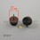 Round 17 mm diam. Heavy duty felt base nail glide - BROWN