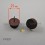 Round 21 mm diam. Heavy duty felt base nail glide - BROWN
