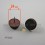 Round 24 mm diam. Heavy duty felt base nail glide - BROWN