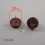 20 mm diam. Plastic nail on furniture glide BROWN