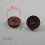 26 mm diam. Plastic nail on furniture glide BROWN
