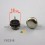 Round 18 mm diam. Steel base plastic nail glide
