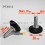 M10 L 30 mm Adjustable foot 38 mm base - Zinc plated steel with plastic base