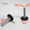 M10 x 50 mm Nivellierfuss 38mm Diam - Gewinde: Stahl verzinkt, Fuss: Kunststoff