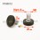 M8 L 12 mm Knurled adjustable foot - Zinc plated steel with plastic base