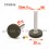 Piedino regolabile con vite M8 x 46 mm a base zigrinata (diam. 30 mm) - Acciaio zincato con piede di plastica.