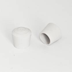 Round rubber ferrule floor protector diam. 18 mm WHITE
