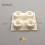 Piedino 22,3 x 10,2 mm adesivo cilindrico con incavo - BIANCO