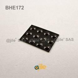 Bumper Stop diam. 8 mm (medium) Adhesive Dome BLACK Thickness 2 mm - Ajile 3