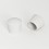 Embout enveloppant rond diam. 22 mm Caoutchouc BLANC