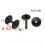 Thick. 20 to 40 mm ratcheting action rivet for carton/panel assembling - Plastic - BLACK