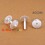 Rivetto spess. 20 a 40 mm a cricchetto per cartoni/assemblaggio di pannelli - Plastica - BIANCO