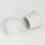 Embout enveloppant rond diam. 30 mm Caoutchouc BLANC