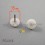 Patin glisseur diam. 15 mm Plastique BLANC