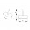 15 mm Plastic nail on furniture glide WHITE