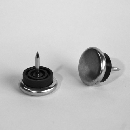 Nail on knock in slide glide diam. 20 mm BROWN plastic