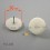 Sottosedia diam. 20 mm rotonda in plastica con chiodo - BIANCO