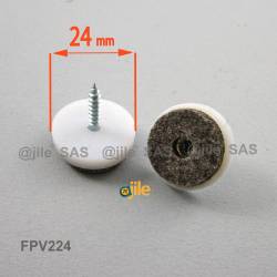 24 mm diameter screw-on...