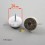 24 mm diameter screw-on WHITE plastic felt glide