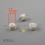 12 mm Rounded nail-in shelf suport WHITE