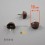 16 mm Half-rounded nail-in shelf suport BROWN