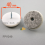 40 mm diameter screw-on WHITE plastic felt glide