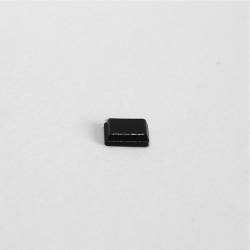 Square 10 mm Flat Bumper Stop - Adhesive BLACK -  Thickness 2,5 mm - Ajile 1