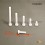 M2,5 x 20 DIN933 : Plastic hex. Bolt for 5 mm wrench: diam. M2,5 length 20 mm