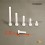 Bullone M6 x 20 mm DIN933 esagonale di plastica diam. M6 chiave di 10 mm lunghezza 20 mm