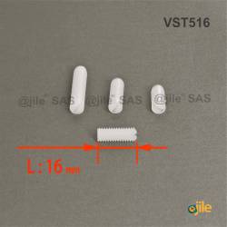 M5x16 : Vis plastique sans tête fendue diam. M5 longueur L:16 mm - Ajile 4
