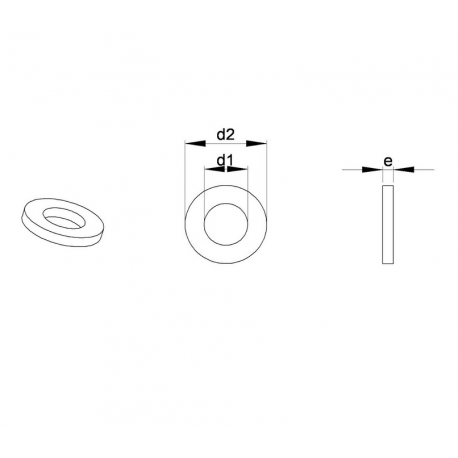M6 DIN9021 Plastic large washer for screw M6
