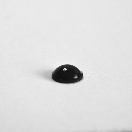 Butée Adhésive Dôme Noire diamètre 11 mm
