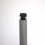 20 mm diam. Felt-base insert - BLACK - round ribbed insert and glide for furniture feet.