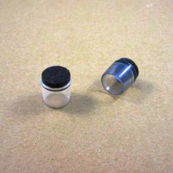 16 mm diam. Clear round ferrule with floor protection felt base. - Ajile 2