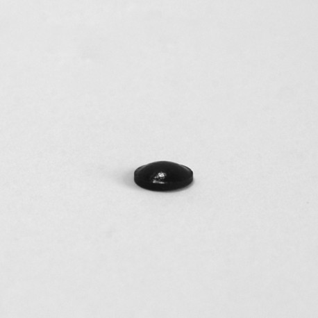 7.9 x 2.2 mm Kugelförmige selbsklebende antirutsch Gummifüsse - SCHWARZ