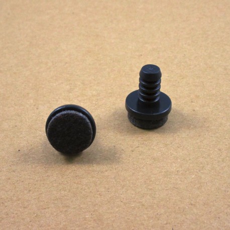 18 mm diameter push-in feet with felt base for 8 mm diameter insertion hole.
