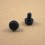 Puntale di diam. 18 mm a fungo con diam. 8 mm di plastica costampato con feltro.