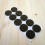 45 mm diameter round felt pads BROWN - sheet of 10 stick-on furniture pads.