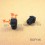16x16 mm Felt-base square insert - BLACK - ribbed insert for floor protection.