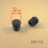 22 mm diam. Felt-base insert - BLACK - round wood protection insert for tube legs.