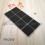 50x50 mm square felt pads BROWN - sheet of 8 stick-on pads for hardwood floors.