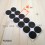 40 mm diameter round felt pads BROWN - sheet of 12 stick-on felt pads.