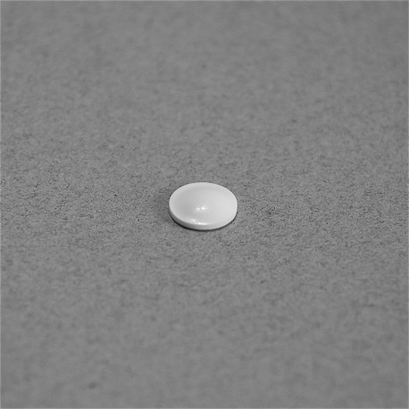 7.9 x 2.2 mm Kugelförmige selbsklebende antirutsch Gummifüsse - WEISS