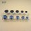 Embout rond diam. 22 mm enveloppant glisseur en plastique transparent feutre pour pied de chaise