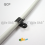 Nylon cable / P clamp diam 12.7 mm BLACK for tube / pipe