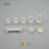 Plastic binding screws with 20 mm capacity - WHITE