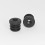 Diam. 25 mm M10 threaded ribbed insert for 25 mm outer diameter tube - BLACK