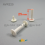 Plastic binding screws with 25 mm capacity - WHITE