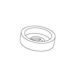 Pour vis M3 : rondelle cuvette de finition en plastique NOIR pour vis à tête plate  - Ajile 4