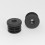 Inserto M10 diam. 30 mm a lamelle rotondo con filetto interno per tubo 30 mm diam. esteriore - NERO